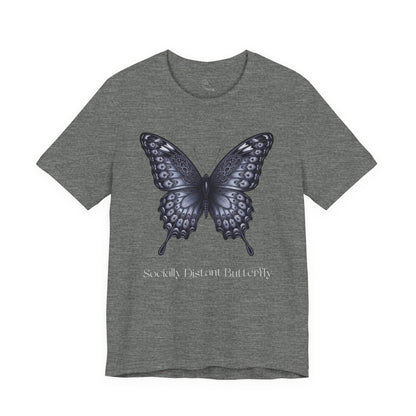 Socially Distant Butterfly tee | Butterfly Illustration Shirt, Graphic Tee