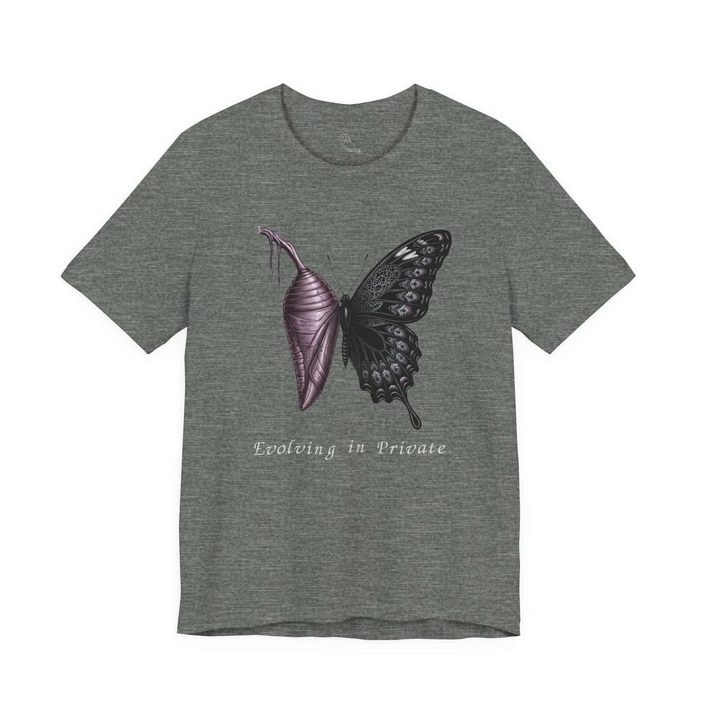 Evolving in Private Butterfly tee | Butterfly Illustration Shirt, Graphic Tee