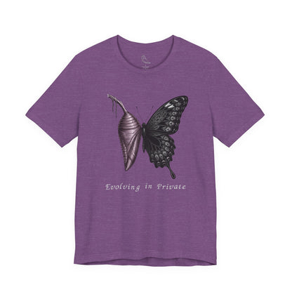 Evolving in Private Butterfly tee | Butterfly Illustration Shirt, Graphic Tee