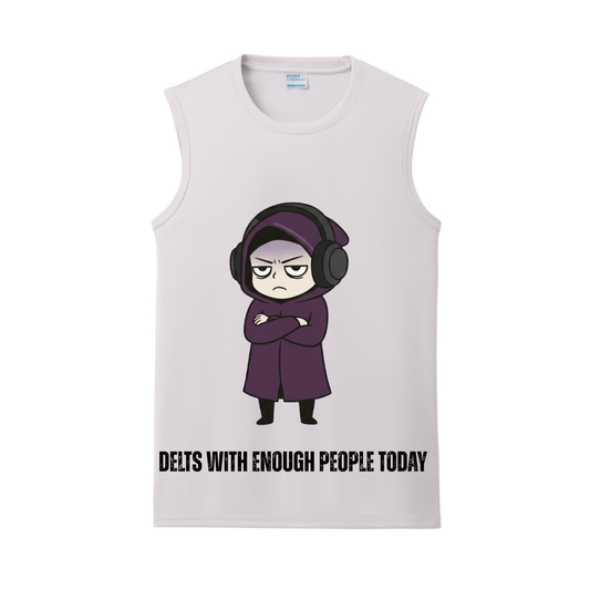 Delts With Enough People Gym Tank | Introvert and Antisocial Apparel