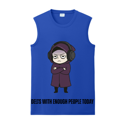 Delts With Enough People Gym Tank | Introvert and Antisocial Apparel