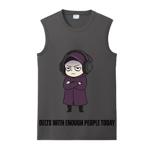 Delts With Enough People Gym Tank | Introvert and Antisocial Apparel