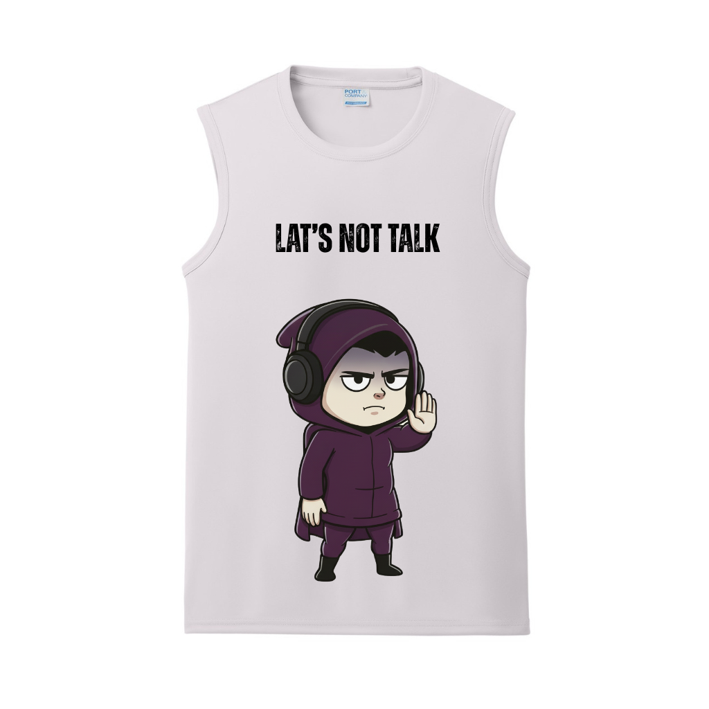 Lat's Not Talk Gym Tank | Introvert and Antisocial Apparel