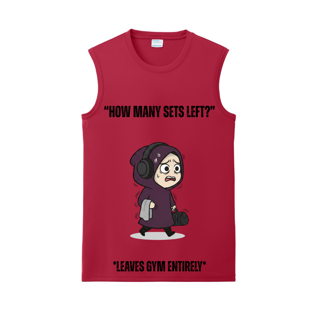 How Many Set's Left - Leaves Gym Gym Tank | Introvert and Antisocial Apparel