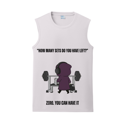 How Many Sets? Zero. Gym Tank | Introvert and Antisocial Apparel
