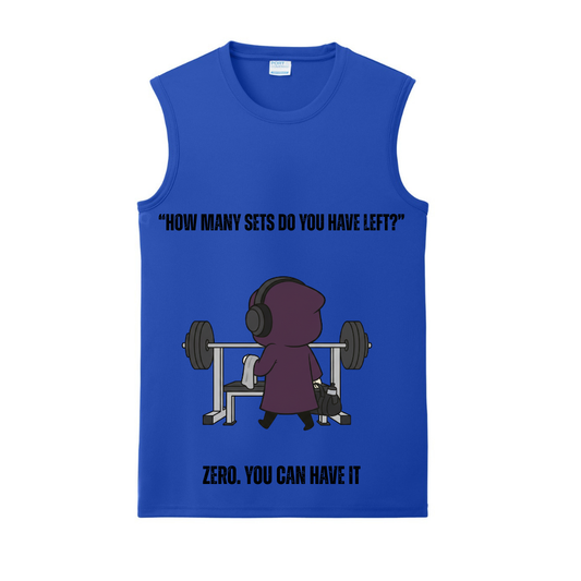 How Many Sets? Zero. Gym Tank | Introvert and Antisocial Apparel