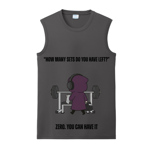How Many Sets? Zero. Gym Tank | Introvert and Antisocial Apparel