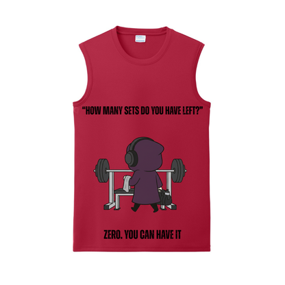 How Many Sets? Zero. Gym Tank | Introvert and Antisocial Apparel
