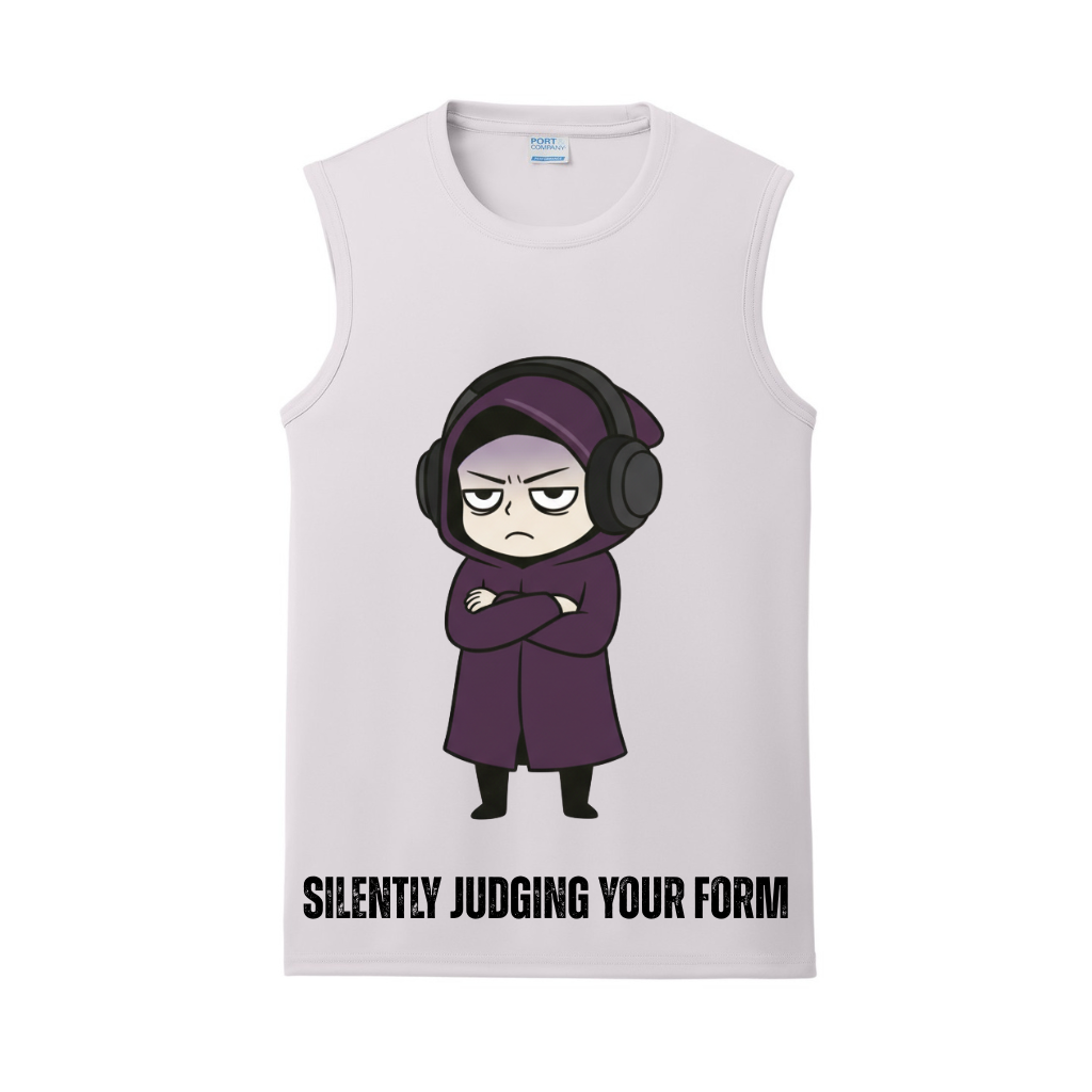 Silently Judging Your Form Gym Tank | Introvert and Antisocial Apparel