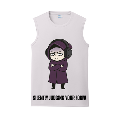 Silently Judging Your Form Gym Tank | Introvert and Antisocial Apparel