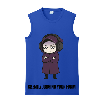 Silently Judging Your Form Gym Tank | Introvert and Antisocial Apparel