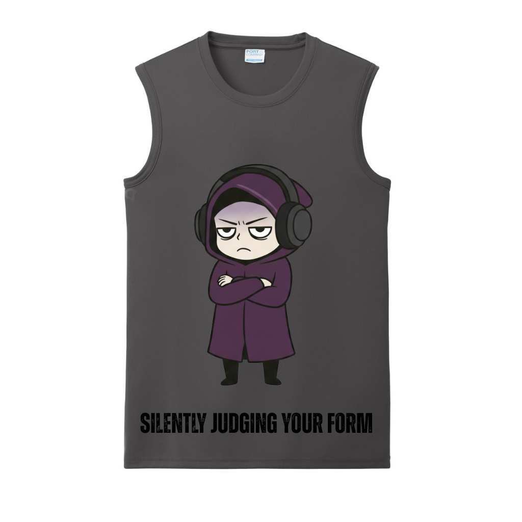 Silently Judging Your Form Gym Tank | Introvert and Antisocial Apparel