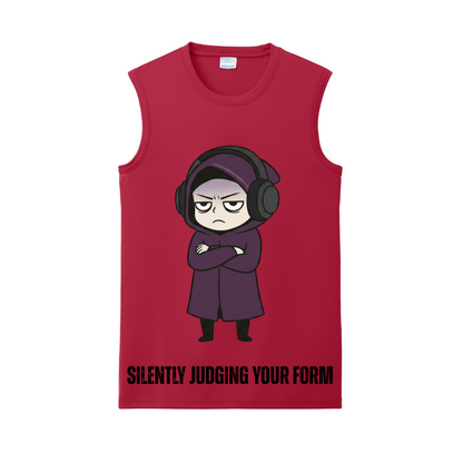 Silently Judging Your Form Gym Tank | Introvert and Antisocial Apparel