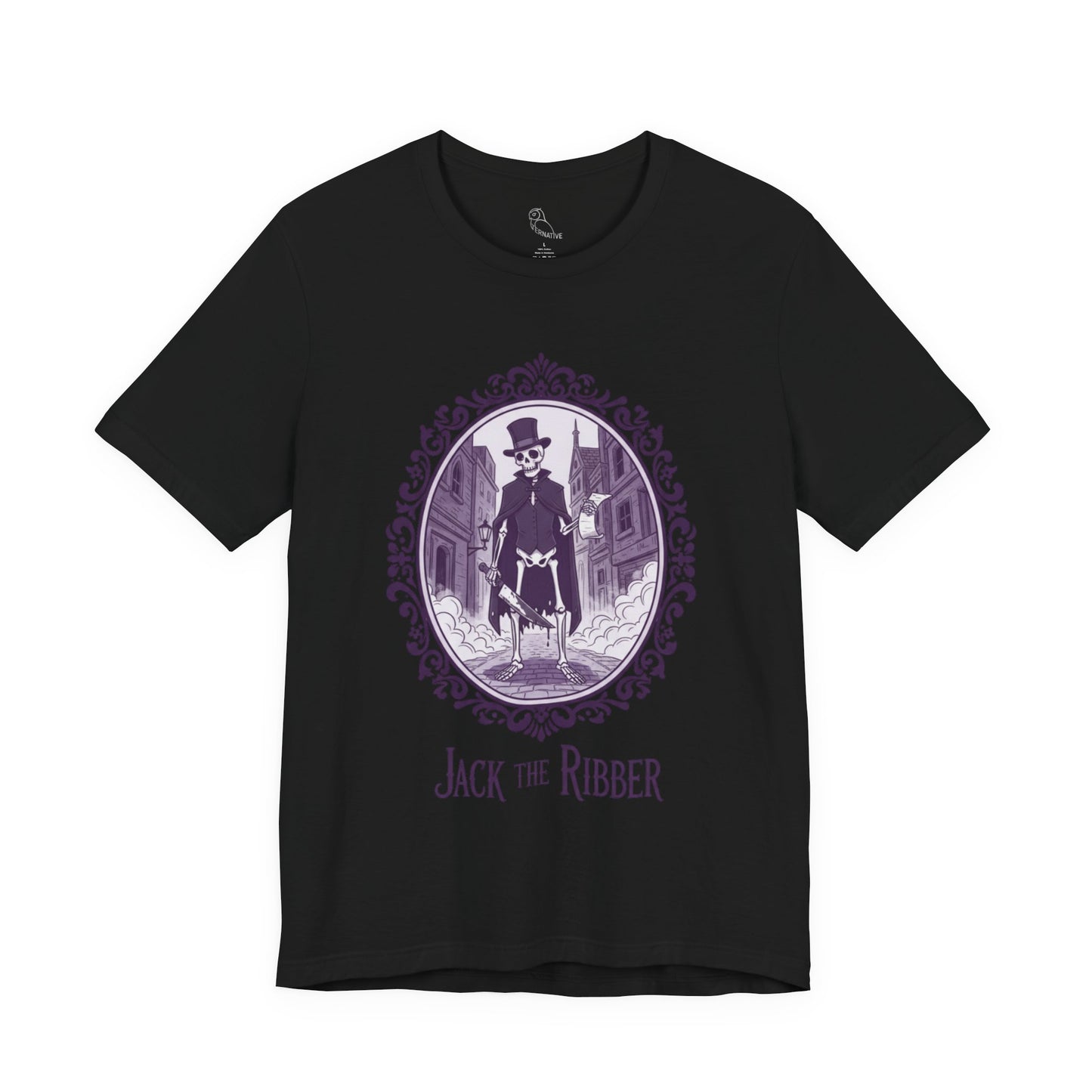 Jack the Ribber T-Shirt | Gothic Historical Tee, Skeleton Illustration