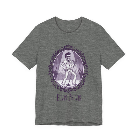 Elvis Pelvis | Gothic Historical Tee, Skeleton Illustration