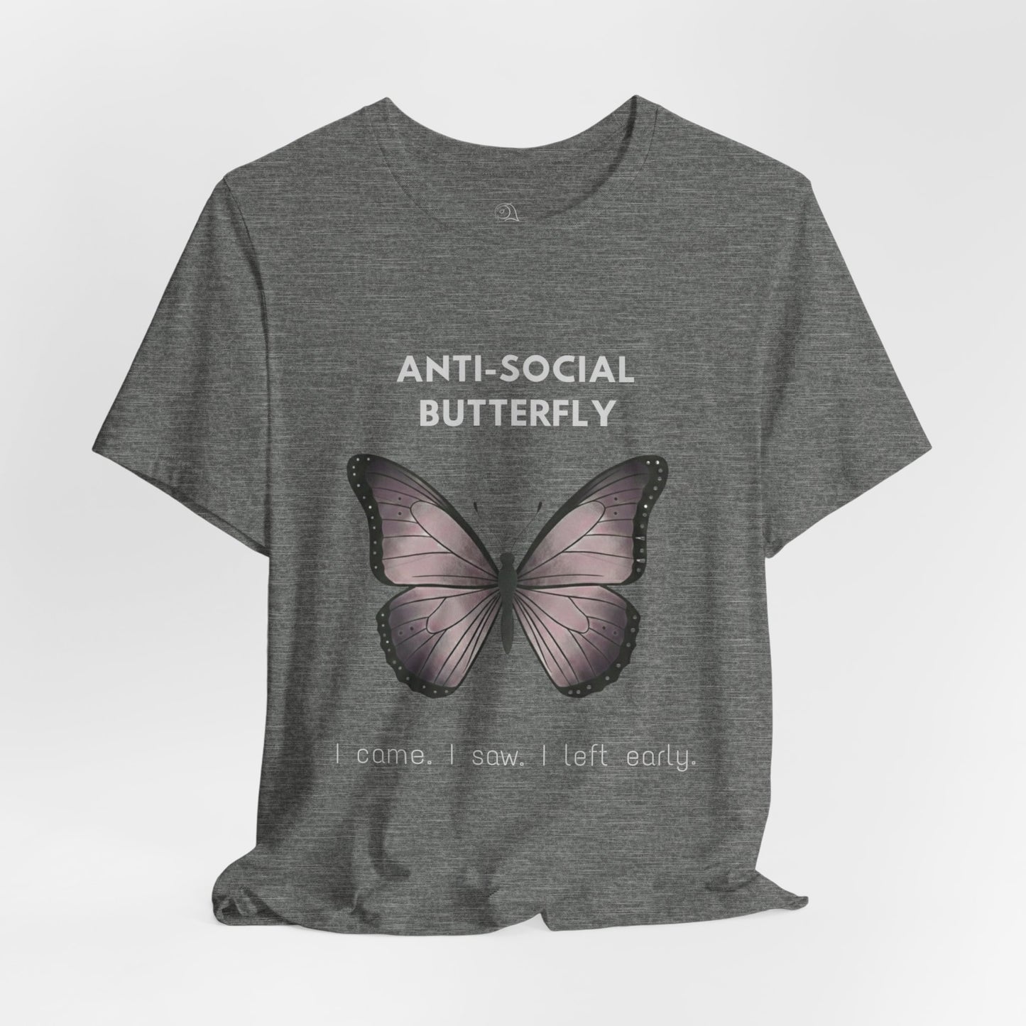Anti-Social Butterfly tee | Butterfly Illustration Shirt, Graphic Tee