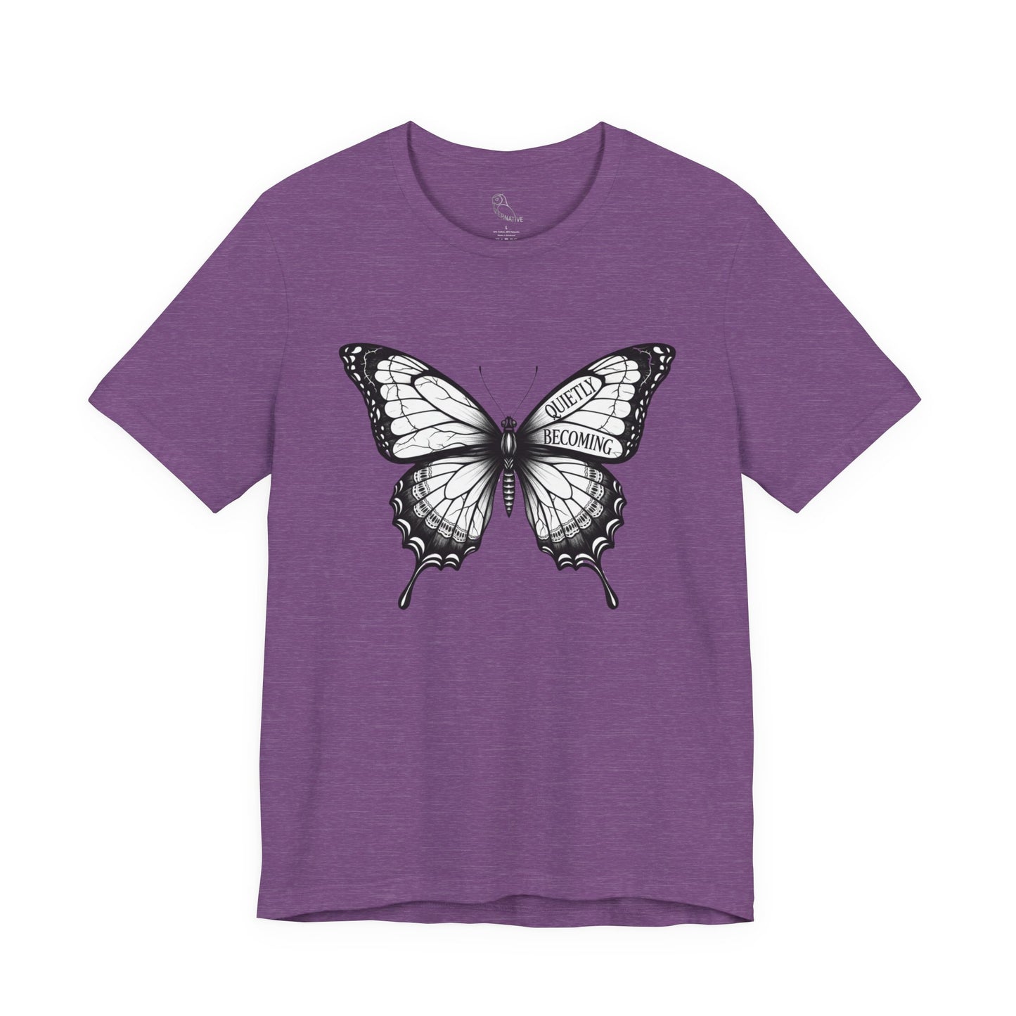 Quietly Becoming Butterfly tee | Butterfly Illustration Shirt, Graphic Tee