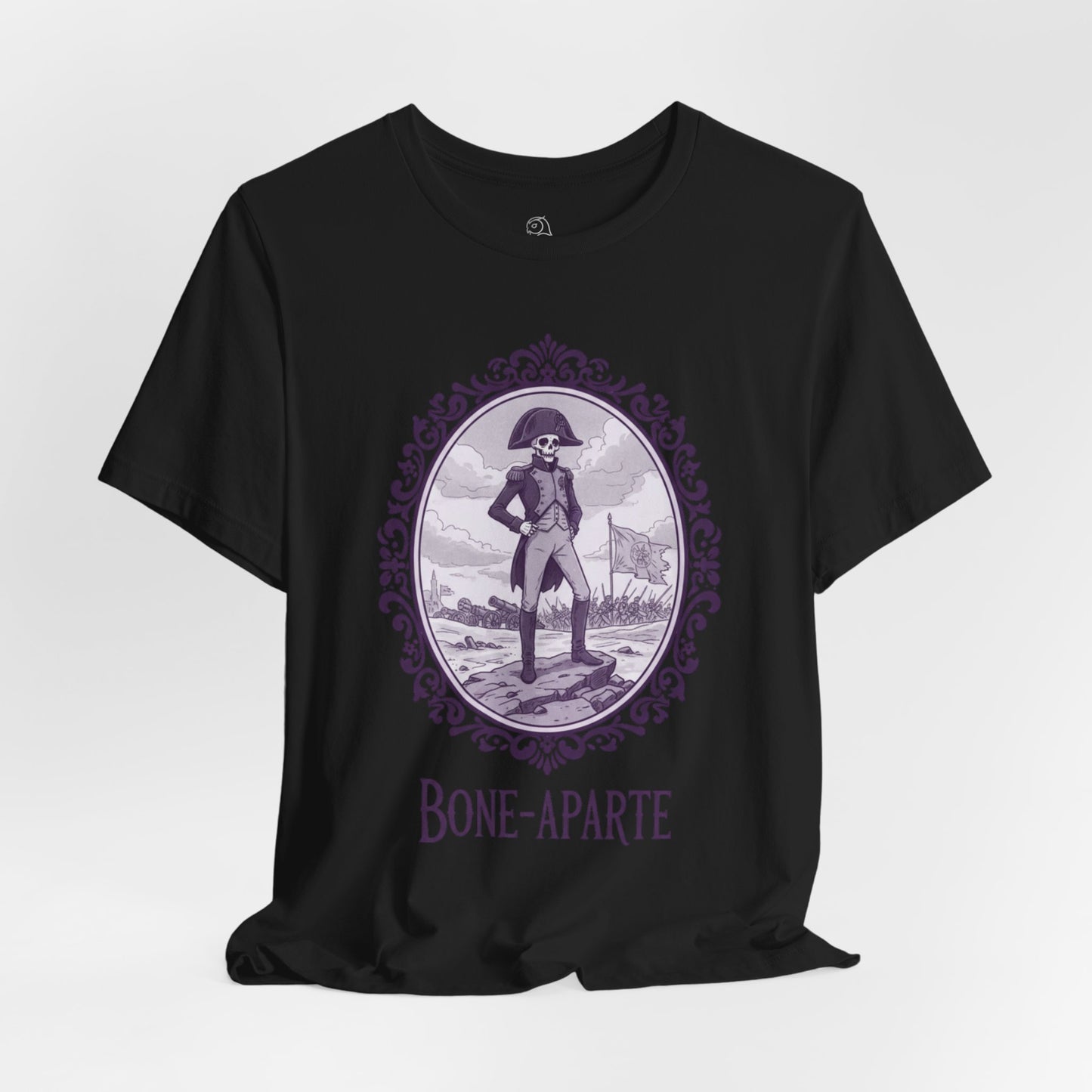 Napoleon Bone-Aparte T-Shirt | Gothic Historical Tee, Skeleton Illustration