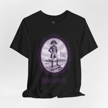 Napoleon Bone-Aparte T-Shirt | Gothic Historical Tee, Skeleton Illustration