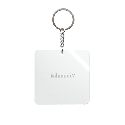 Minimalist. Keychain | Square Keychain, Minimalist, Simple