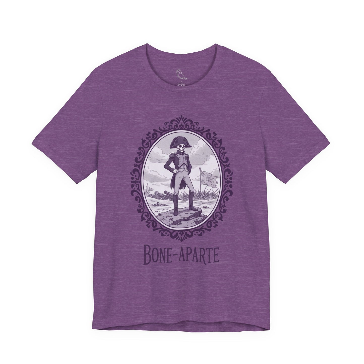 Napoleon Bone-Aparte T-Shirt | Gothic Historical Tee, Skeleton Illustration