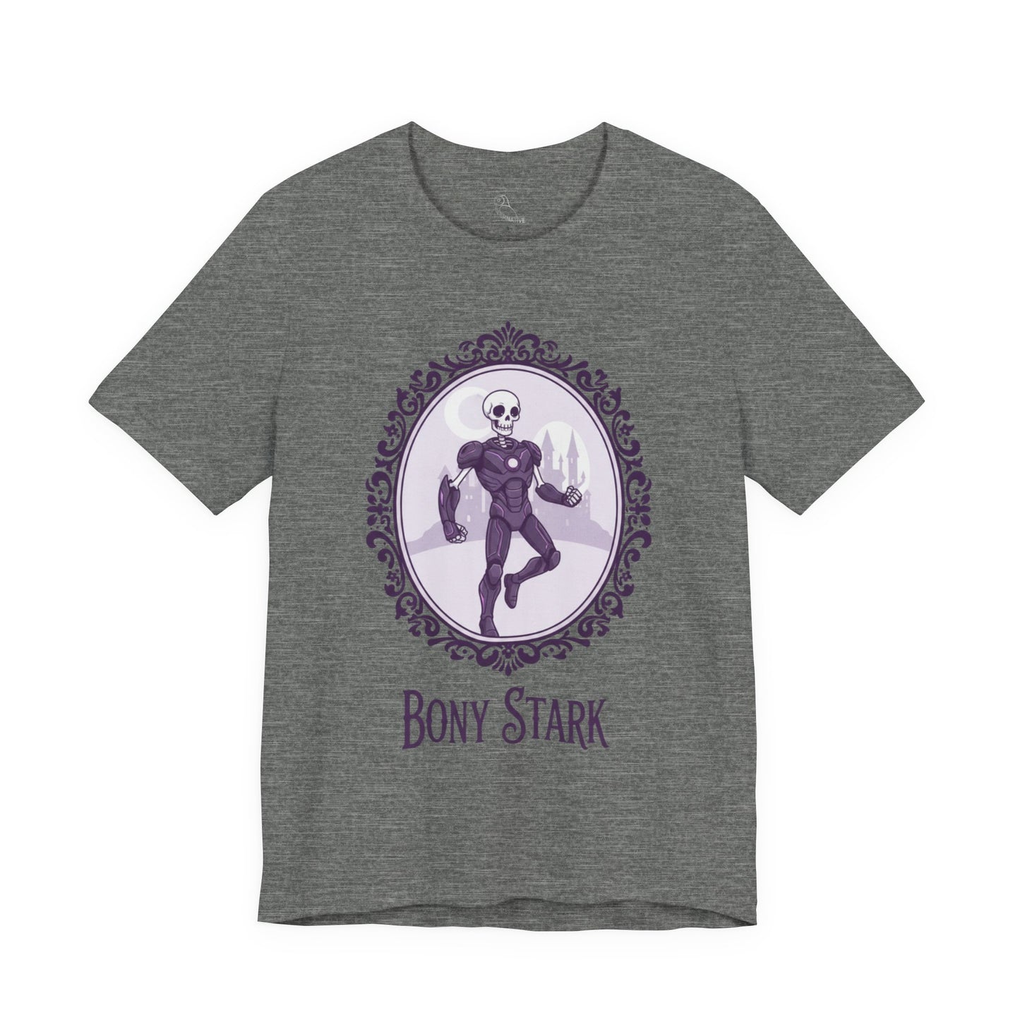 Bony Stark | Gothic Tee, Skeleton Illustration