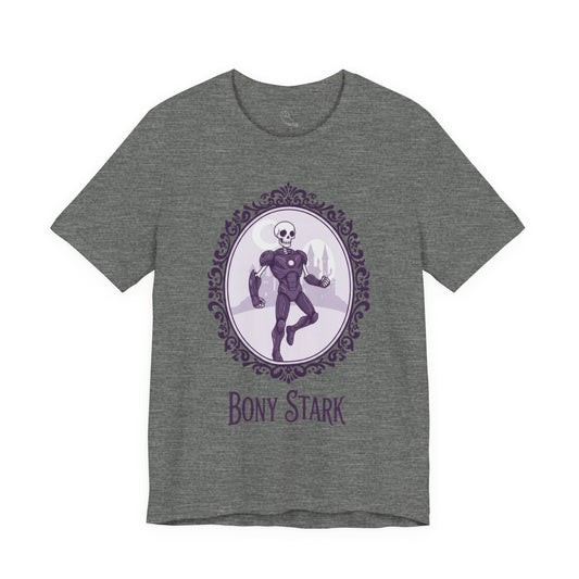 Bony Stark | Gothic Tee, Skeleton Illustration