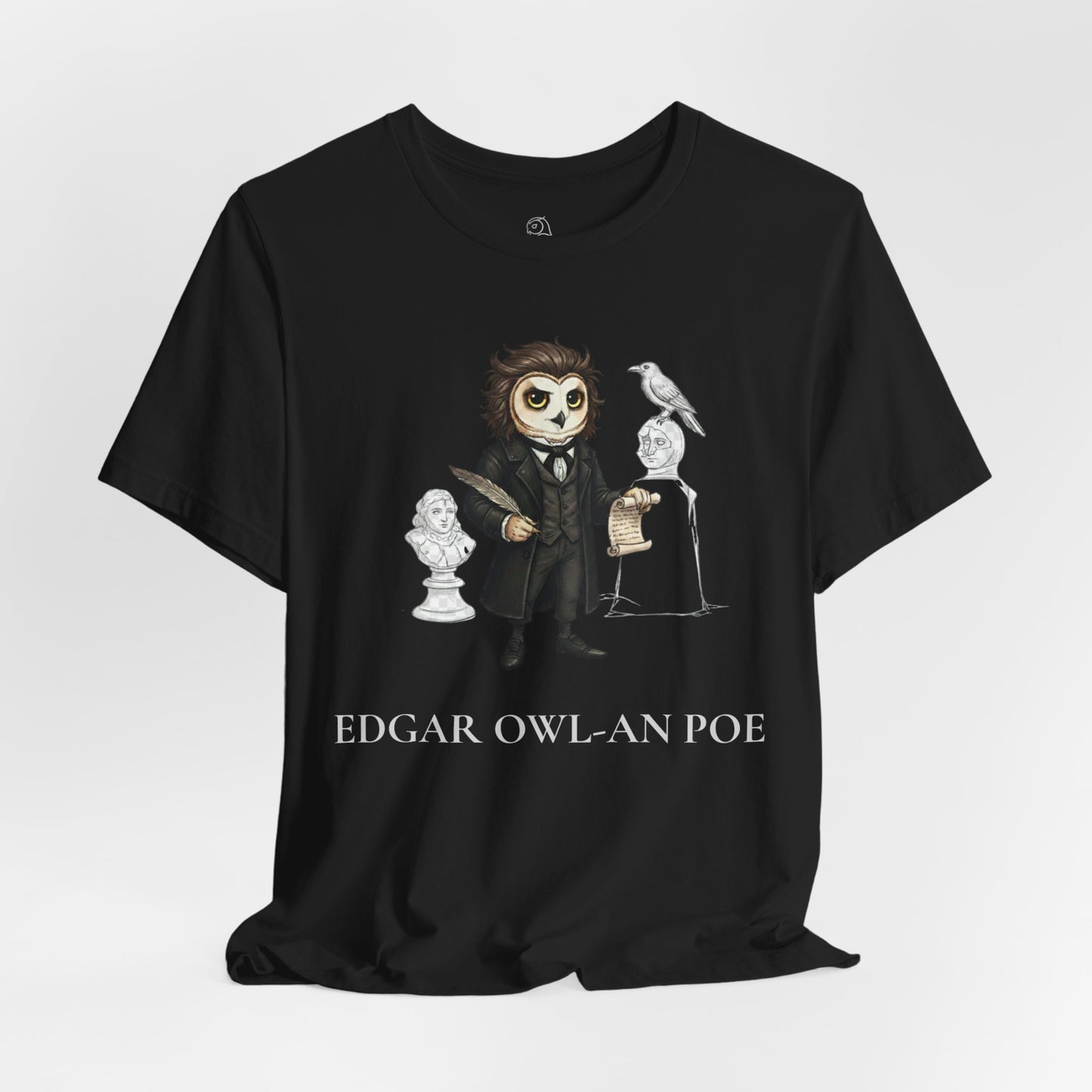 Edgar Owl-an Poe | Owl Graphical Tee