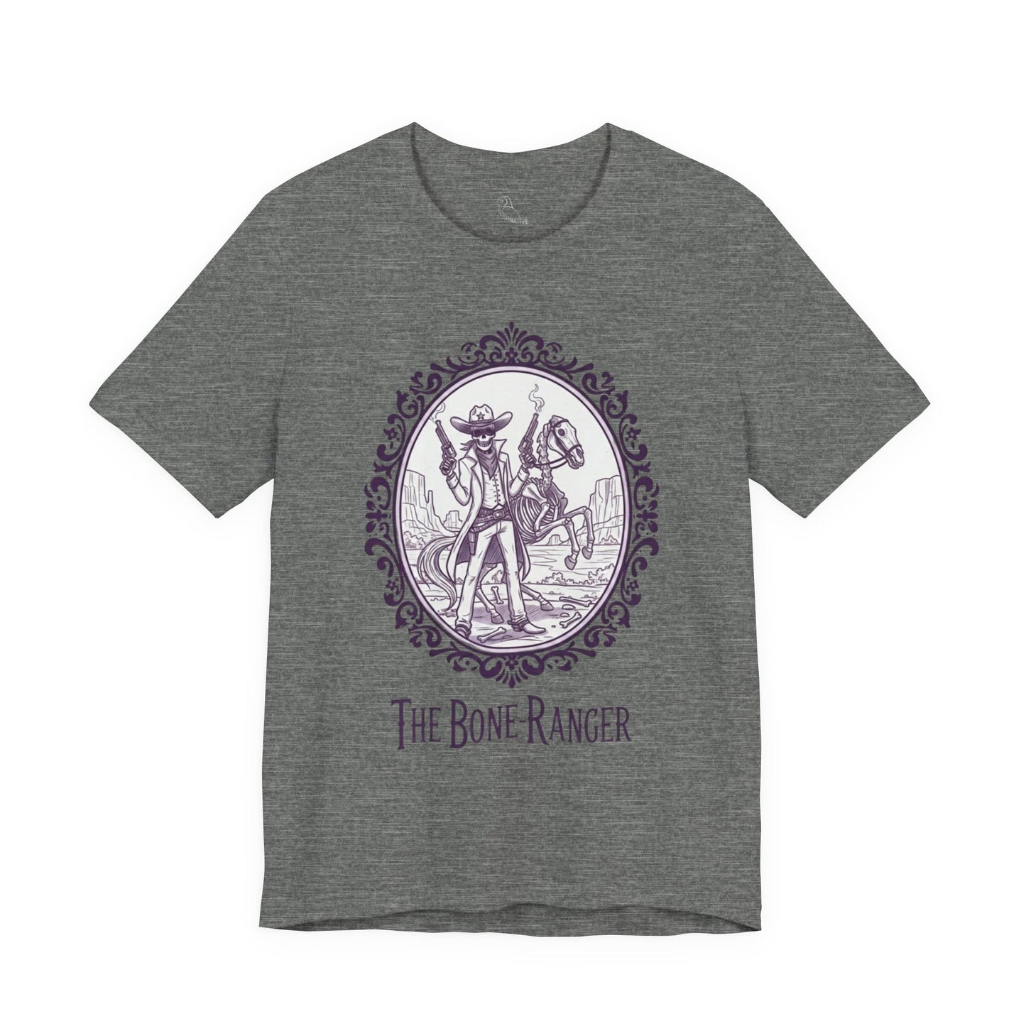 The Bone Ranger | Gothic Historical Tee, Skeleton Illustration