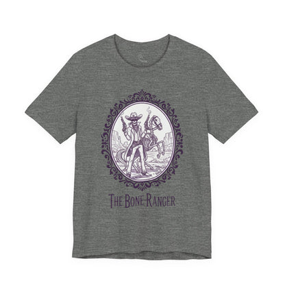 The Bone Ranger | Gothic Historical Tee, Skeleton Illustration
