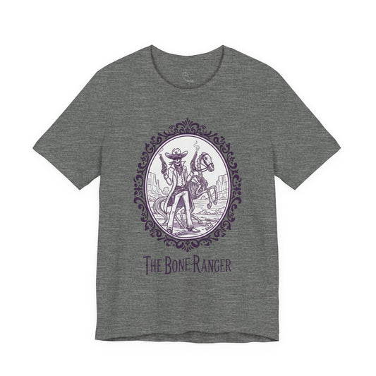 The Bone Ranger | Gothic Historical Tee, Skeleton Illustration