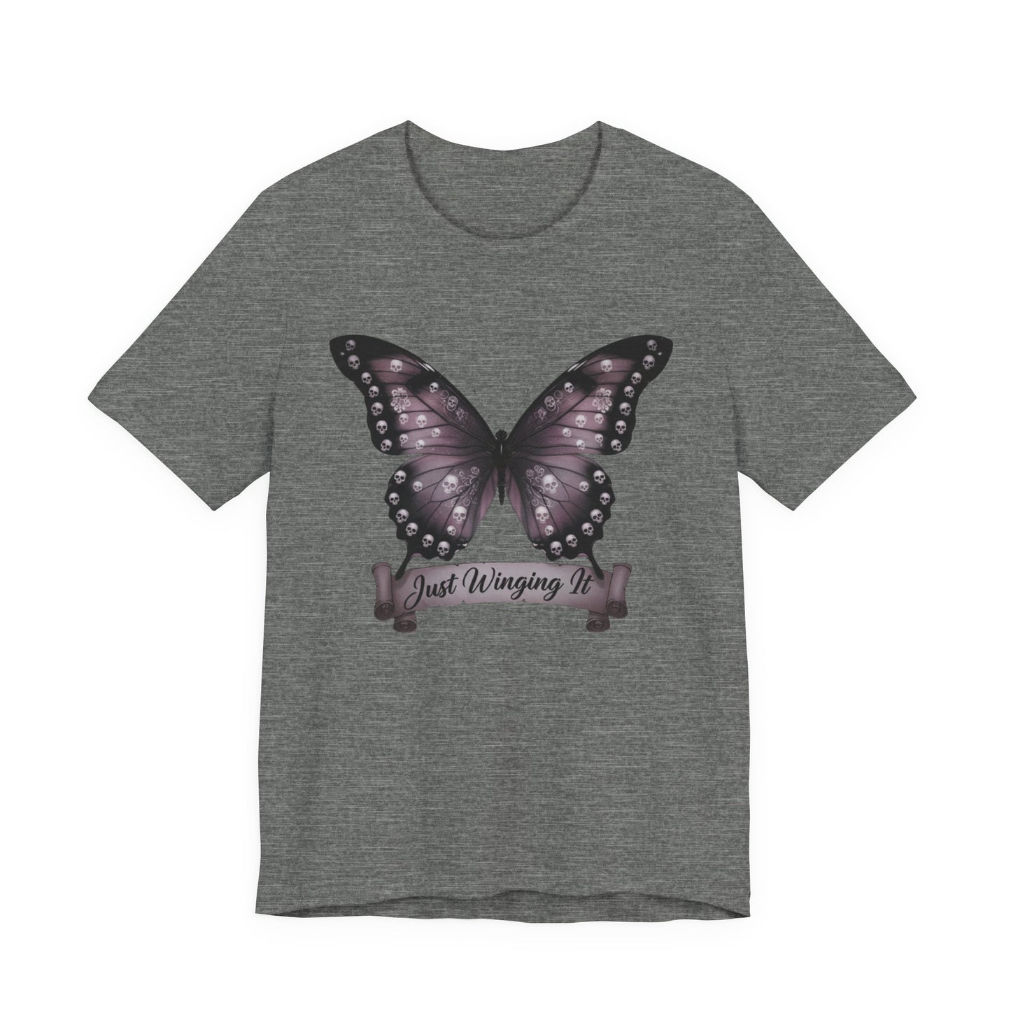Just Winging It Butterfly tee | Butterfly Illustration Shirt, Graphic Tee