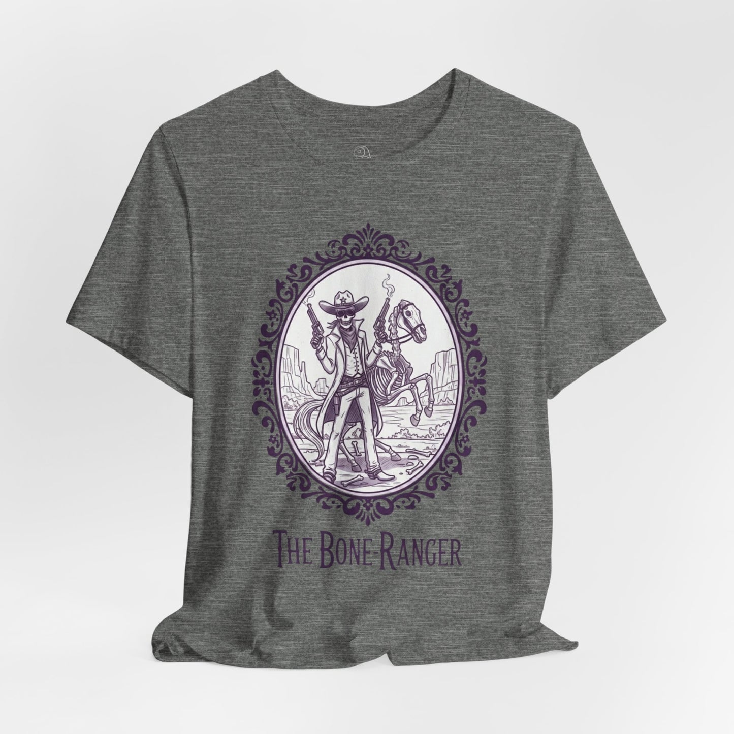 The Bone Ranger | Gothic Historical Tee, Skeleton Illustration