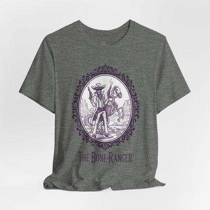 The Bone Ranger | Gothic Historical Tee, Skeleton Illustration