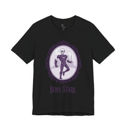 Bony Stark | Gothic Tee, Skeleton Illustration