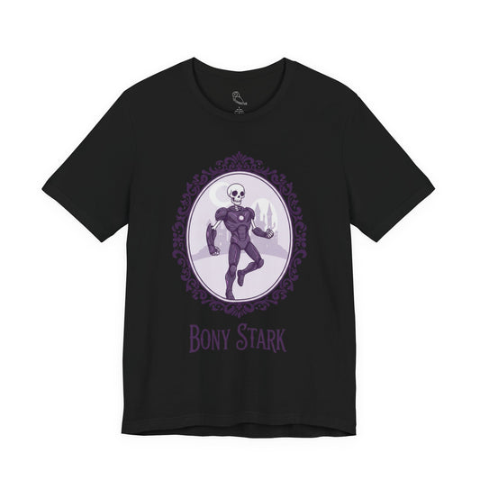 Bony Stark | Gothic Tee, Skeleton Illustration
