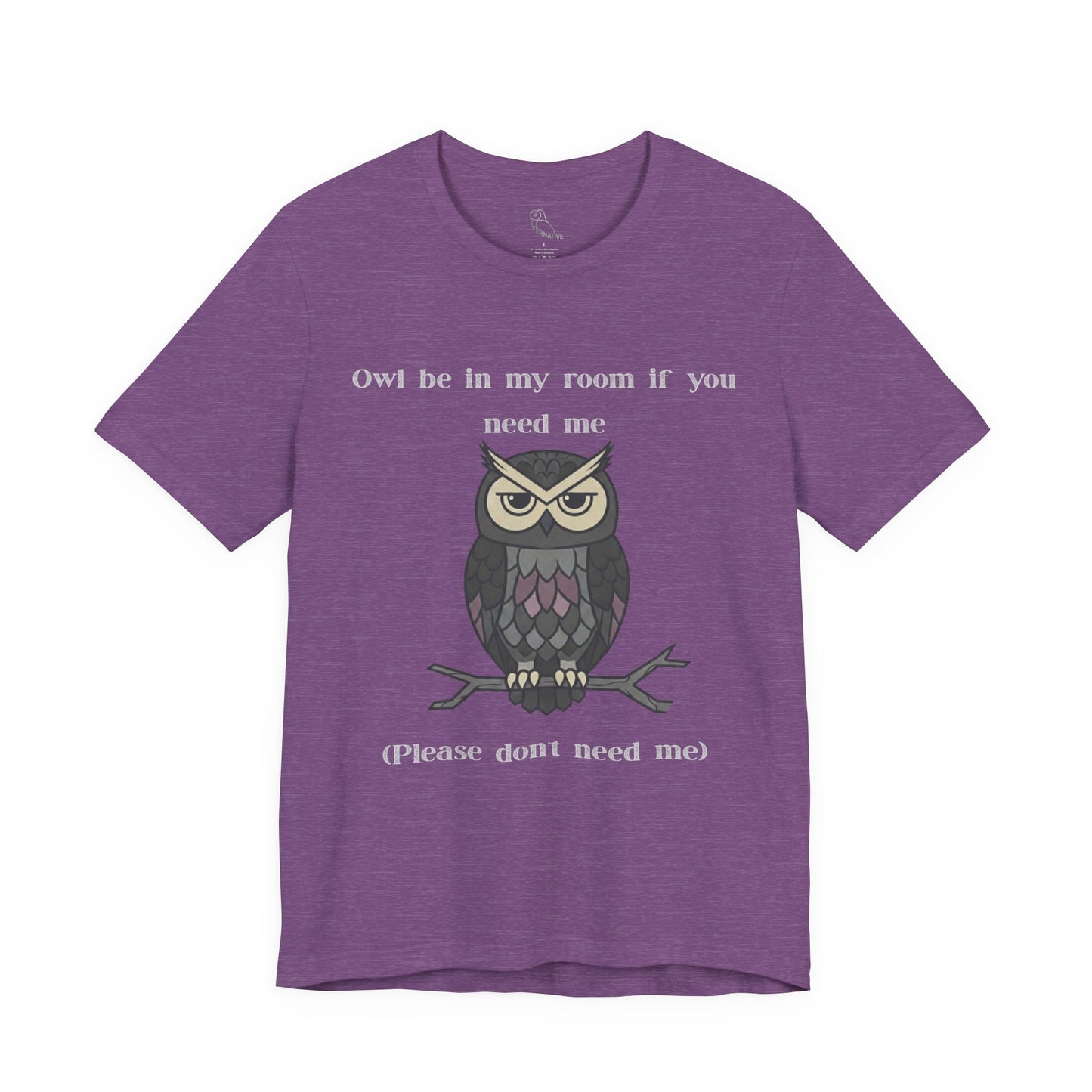 Owl Be In My Room T-Shirt | Sarcastic Quote, Owl Tee