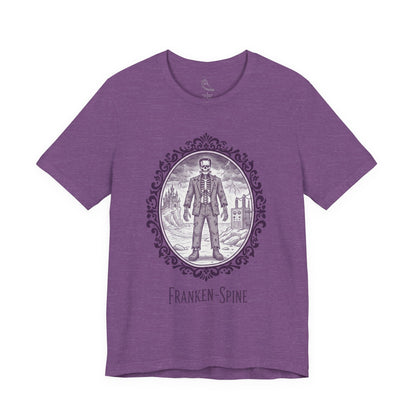 Franken-spine T-Shirt | Gothic Historical Tee, Skeleton Illustration