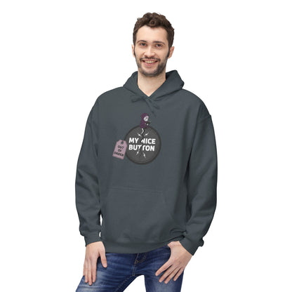 My Nice Button Is Broken  | Introvert Graphic Hoodie
