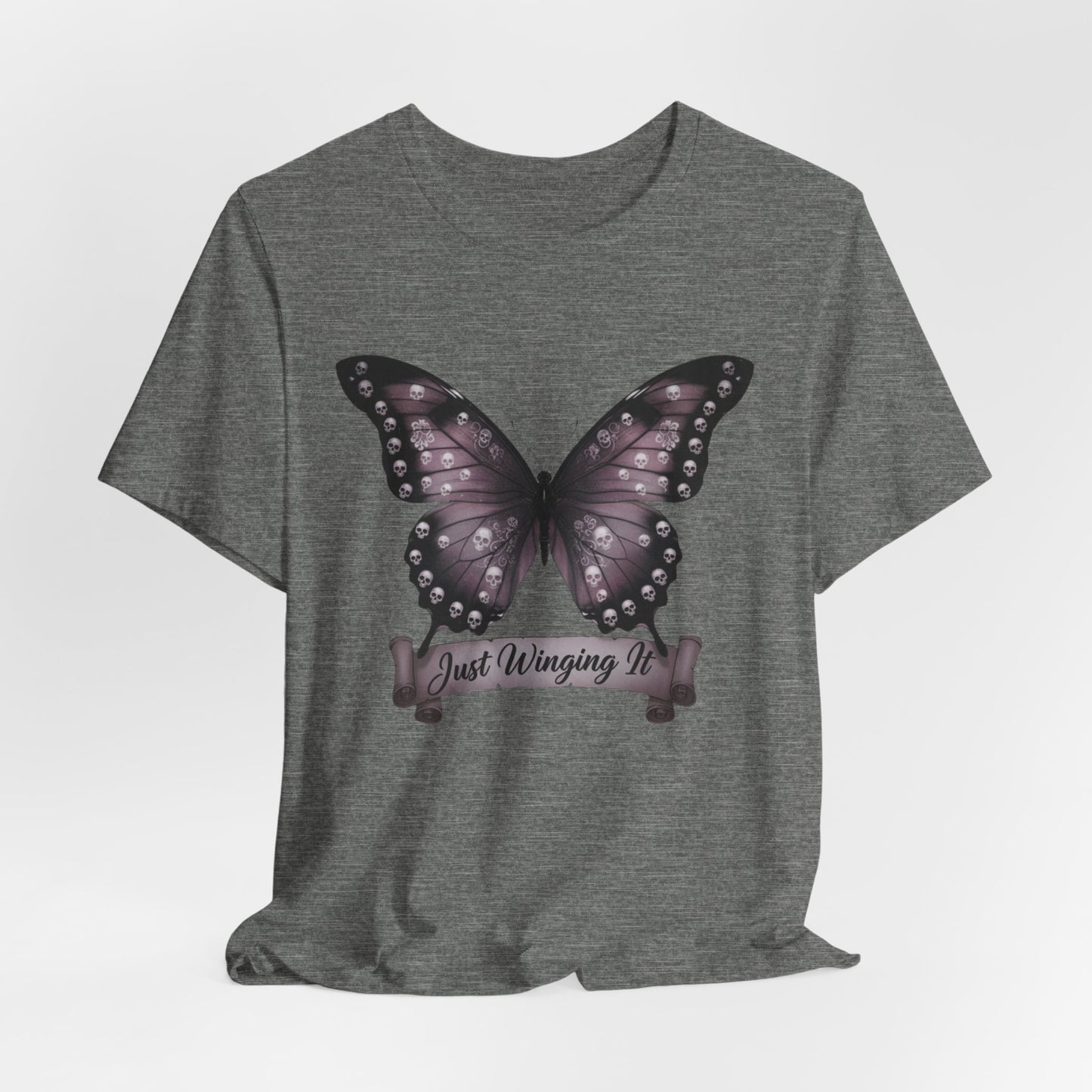 Just Winging It Butterfly tee | Butterfly Illustration Shirt, Graphic Tee
