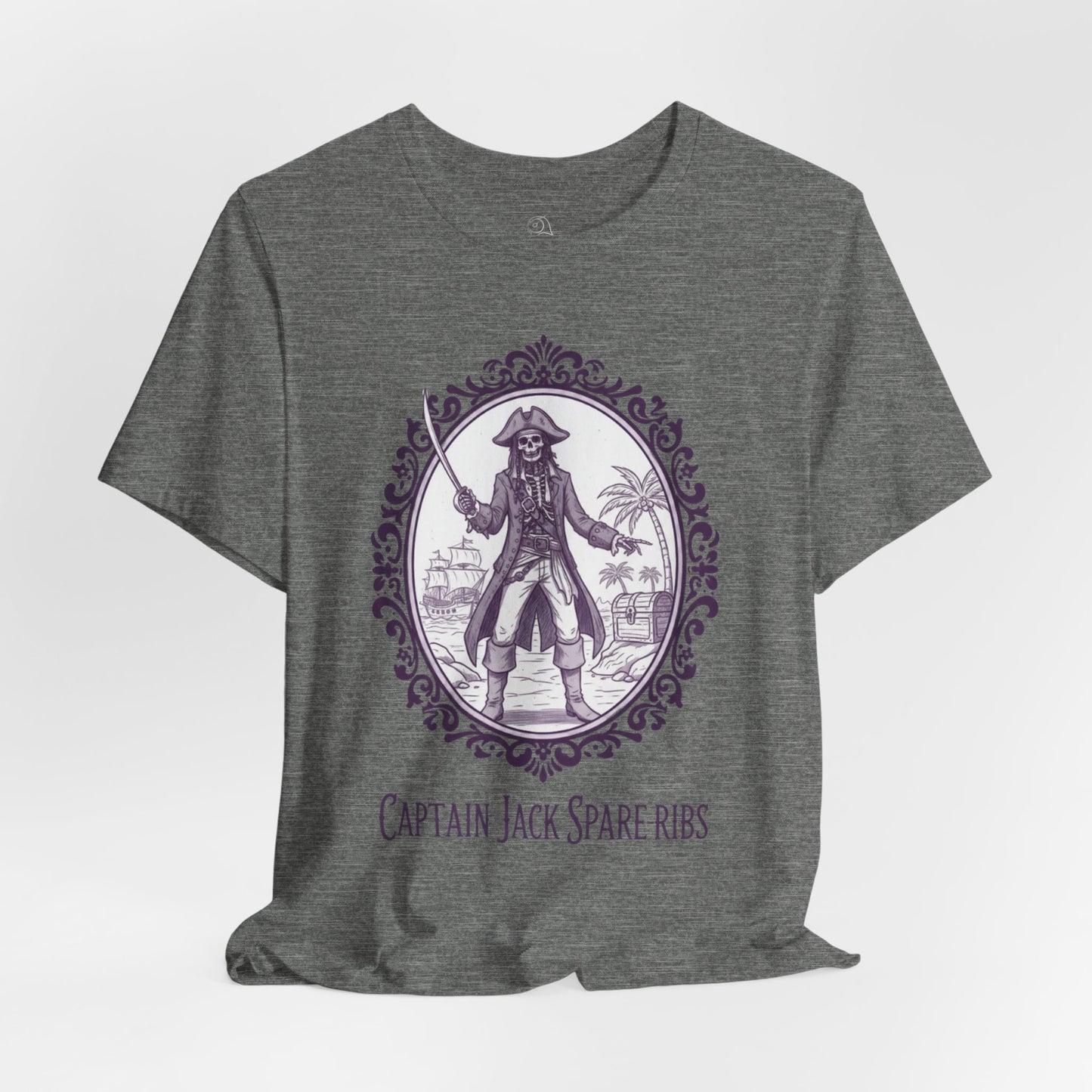 Captain Jack Spare-ribs | Gothic Tee, Skeleton Illustration