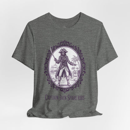 Captain Jack Spare-ribs | Gothic Tee, Skeleton Illustration