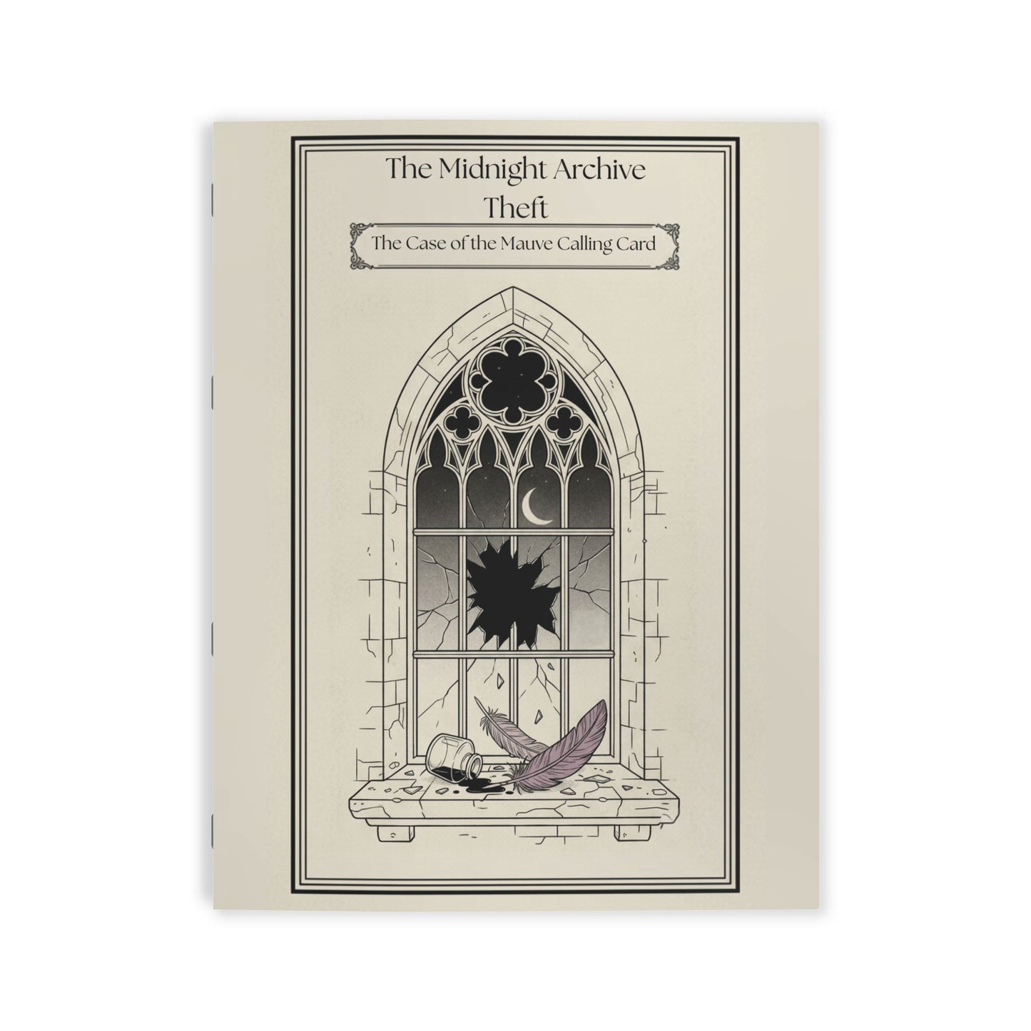 Midnight Archive Theft Mystery Coloring Book | Solve Mystery Coloring Book, Stress Relief, Anxiety Relief, Calming