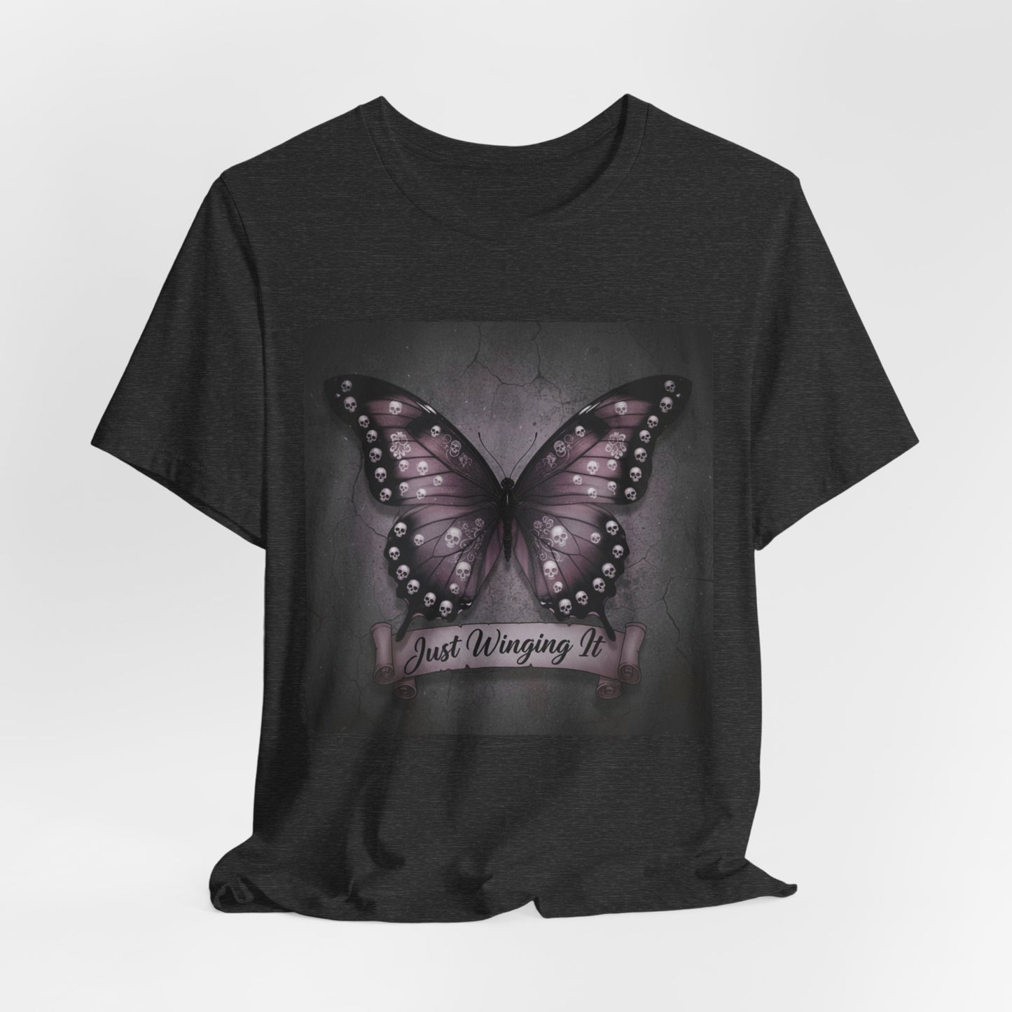 Just Winging It Butterfly tee | Butterfly Illustration Shirt, Graphic Tee