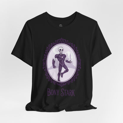Bony Stark | Gothic Tee, Skeleton Illustration