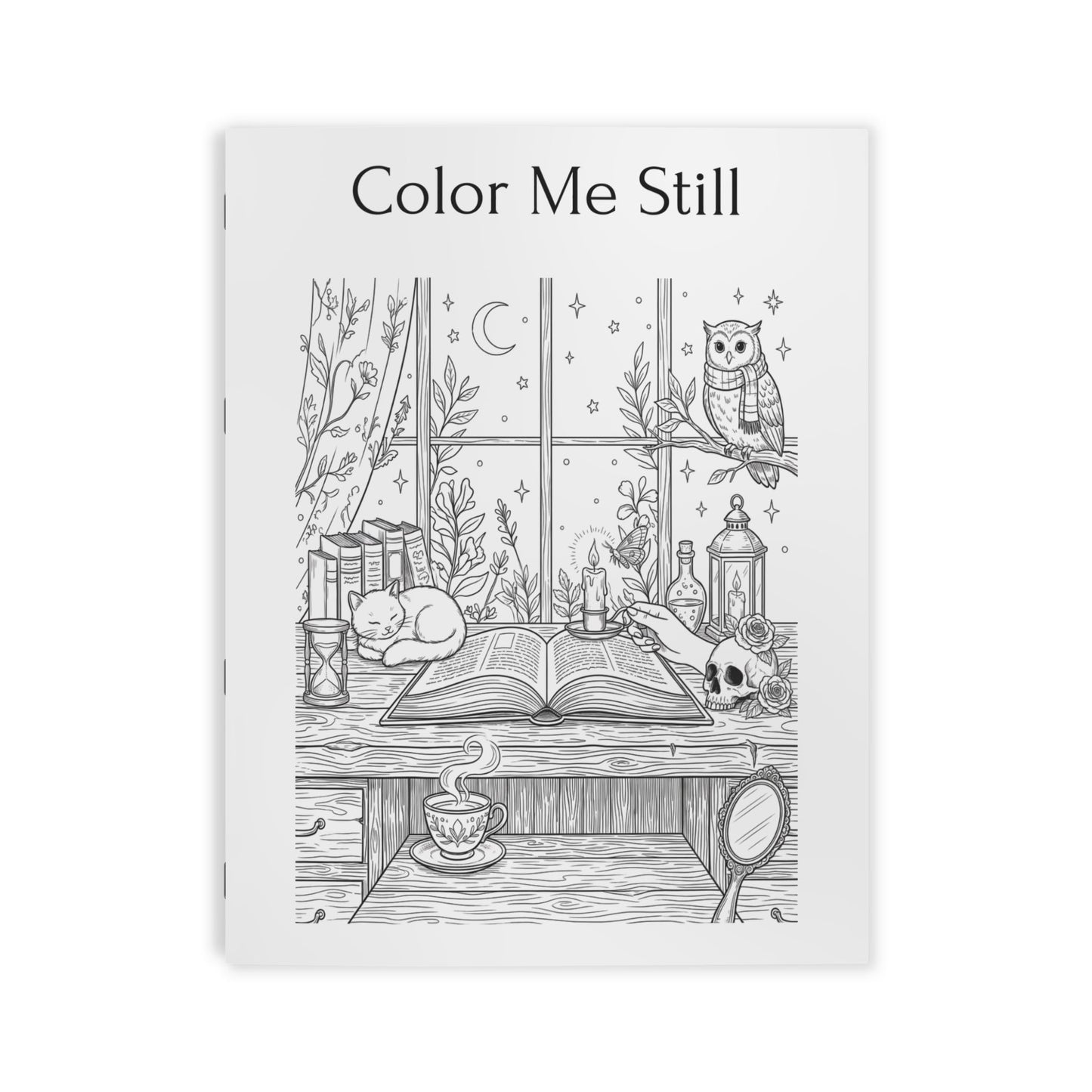 Cozy Coloring Book | Coloring Book, Minimalistic, Gothic, Celestial, Botanical, Abstract