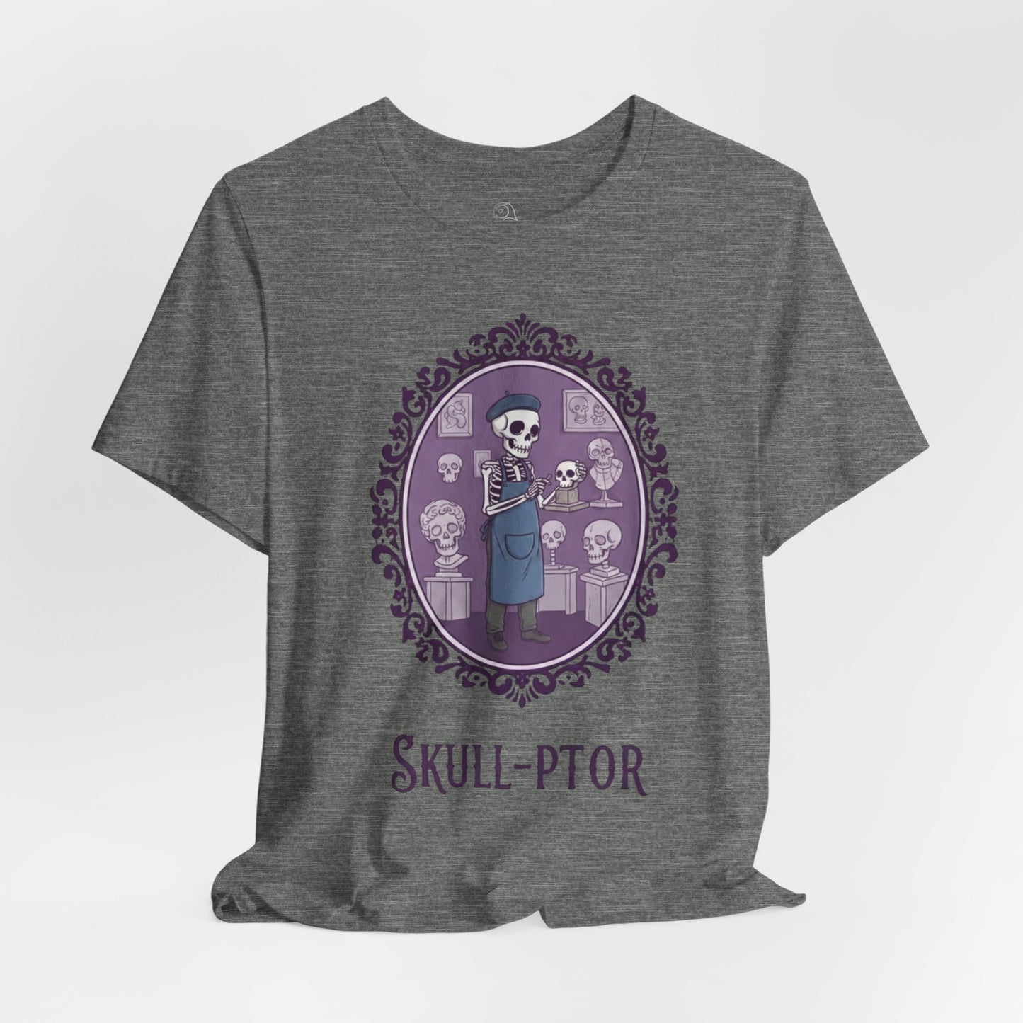 Skull-ptor T-Shirt | Gothic Tee, Skull Illustration