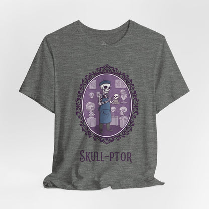 Skull-ptor T-Shirt | Gothic Tee, Skull Illustration