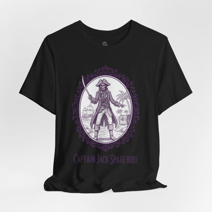Captain Jack Spare-ribs | Gothic Tee, Skeleton Illustration